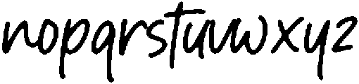 Handmade Regular otf (400) Font LOWERCASE
