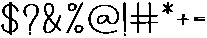 Handmade Regular otf (400) Font OTHER CHARS