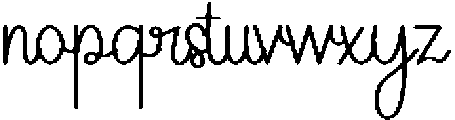 Handmade Regular otf (400) Font LOWERCASE