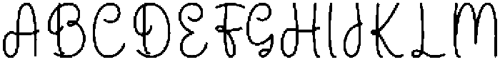 Handmade Regular otf (400) Font UPPERCASE