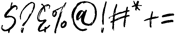 Handmade Regular otf (400) Font OTHER CHARS