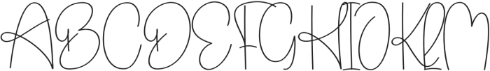 Handmade Signature Regular otf (400) Font UPPERCASE