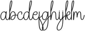 Handmade Signature Regular otf (400) Font LOWERCASE