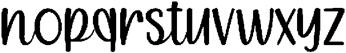 Handmade With Love otf (400) Font LOWERCASE
