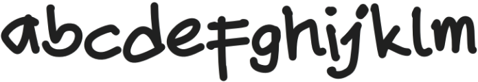 Handmadefont3 Regular otf (400) Font LOWERCASE