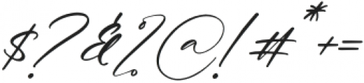 Handmagic Signature Italic otf (400) Font OTHER CHARS