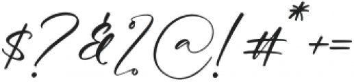 Handmagic Signature otf (400) Font OTHER CHARS