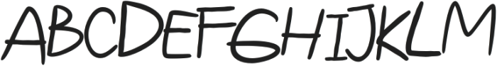 Handnote otf (400) Font UPPERCASE
