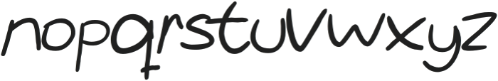 Handnote otf (400) Font LOWERCASE