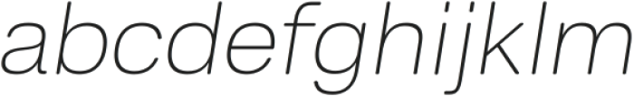 Hando Soft Thin Oblique ttf (100) Font LOWERCASE