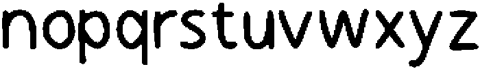 Handone Regular otf (400) Font LOWERCASE