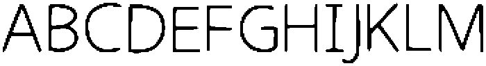 Handone Thin otf (100) Font UPPERCASE