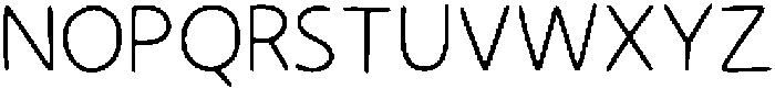 Handone Thin otf (100) Font UPPERCASE