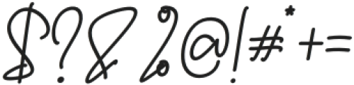 Handoyo Signature otf (400) Font OTHER CHARS