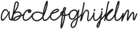 Handoyo Signature otf (400) Font LOWERCASE