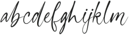 Handrail Signature otf (400) Font LOWERCASE