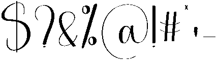 Handsome Regular otf (400) Font OTHER CHARS