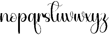Handsome Regular otf (400) Font LOWERCASE