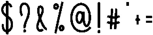Handsome Regular otf (400) Font OTHER CHARS