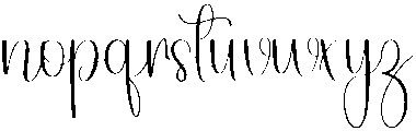 Handsome Regular otf (400) Font LOWERCASE