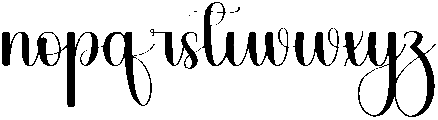 Handsome Regular otf (400) Font LOWERCASE
