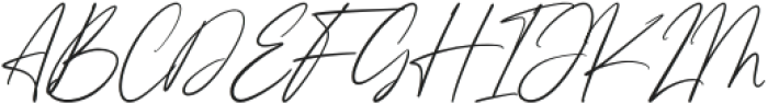 Handsome Signature Regular otf (400) Font UPPERCASE