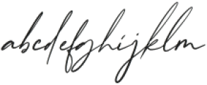 Handsome Signature Regular otf (400) Font LOWERCASE