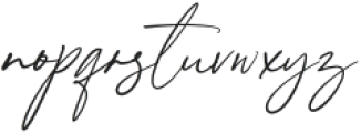 Handsome Signature Regular otf (400) Font LOWERCASE