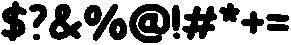 Handson Bold otf (700) Font OTHER CHARS
