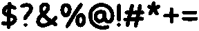 Handson Medium otf (500) Font OTHER CHARS