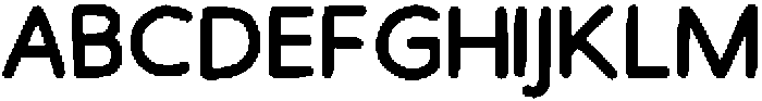 Handson Medium otf (500) Font UPPERCASE