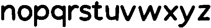 Handson Medium otf (500) Font LOWERCASE