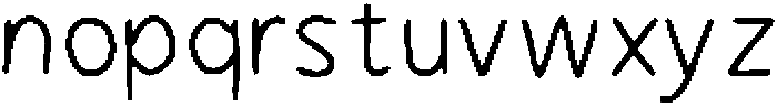 Handson Thin otf (100) Font LOWERCASE