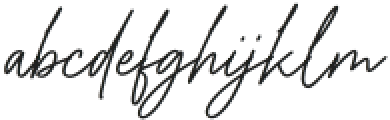 Handsta Signature Regular otf (400) Font LOWERCASE