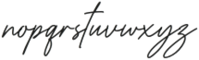 Handsta Signature Regular otf (400) Font LOWERCASE
