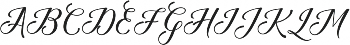 Handuras Script Regular otf (400) Font UPPERCASE