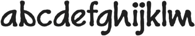 HandwriteBold-Regular otf (700) Font LOWERCASE