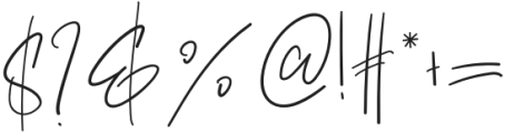 Handwriten Regular otf (400) Font OTHER CHARS