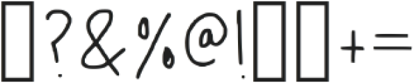 Handwriting Bold Ca Regular otf (700) Font OTHER CHARS