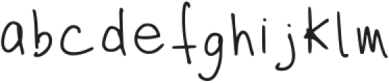 Handwriting Bold Ca Regular otf (700) Font LOWERCASE