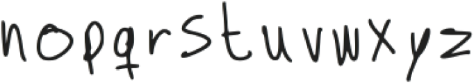 Handwriting Bold Ca Regular otf (700) Font LOWERCASE