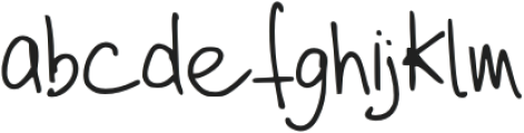 Handwriting Bold otf (700) Font LOWERCASE