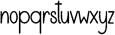 Handwriting Creative Regular otf (400) Font LOWERCASE