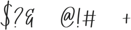 Handwriting Font 4 Regular otf (400) Font OTHER CHARS