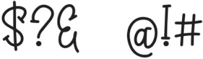 Handwriting Font 6 Regular otf (400) Font OTHER CHARS