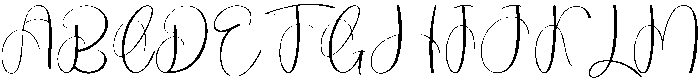 Handwriting Maddison Regular otf (400) Font UPPERCASE