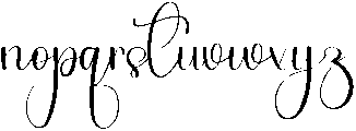 Handwriting Maddison Regular otf (400) Font LOWERCASE