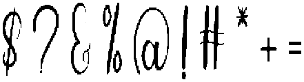 Handwriting Regular otf (400) Font OTHER CHARS