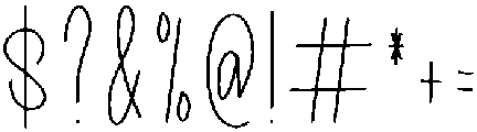 Handwriting Regular otf (400) Font OTHER CHARS
