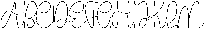 Handwriting Regular otf (400) Font UPPERCASE